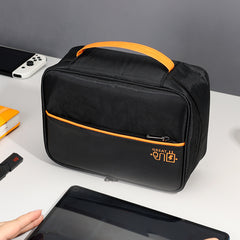 three-layer travel handbag