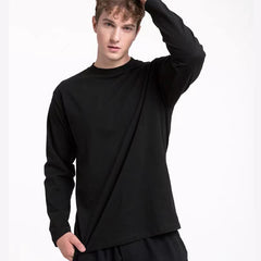T-shirt round neck with bottomed long sleeve