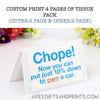 Custom Wallet Tissue , wallet corporate gifts , Apex Gift