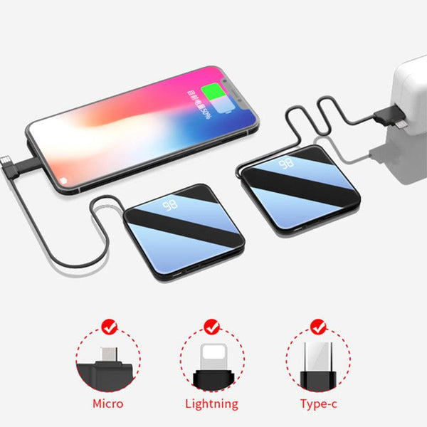 Mini Portable 3 in 1 cable power bank , Power Bank corporate gifts , Apex Gift