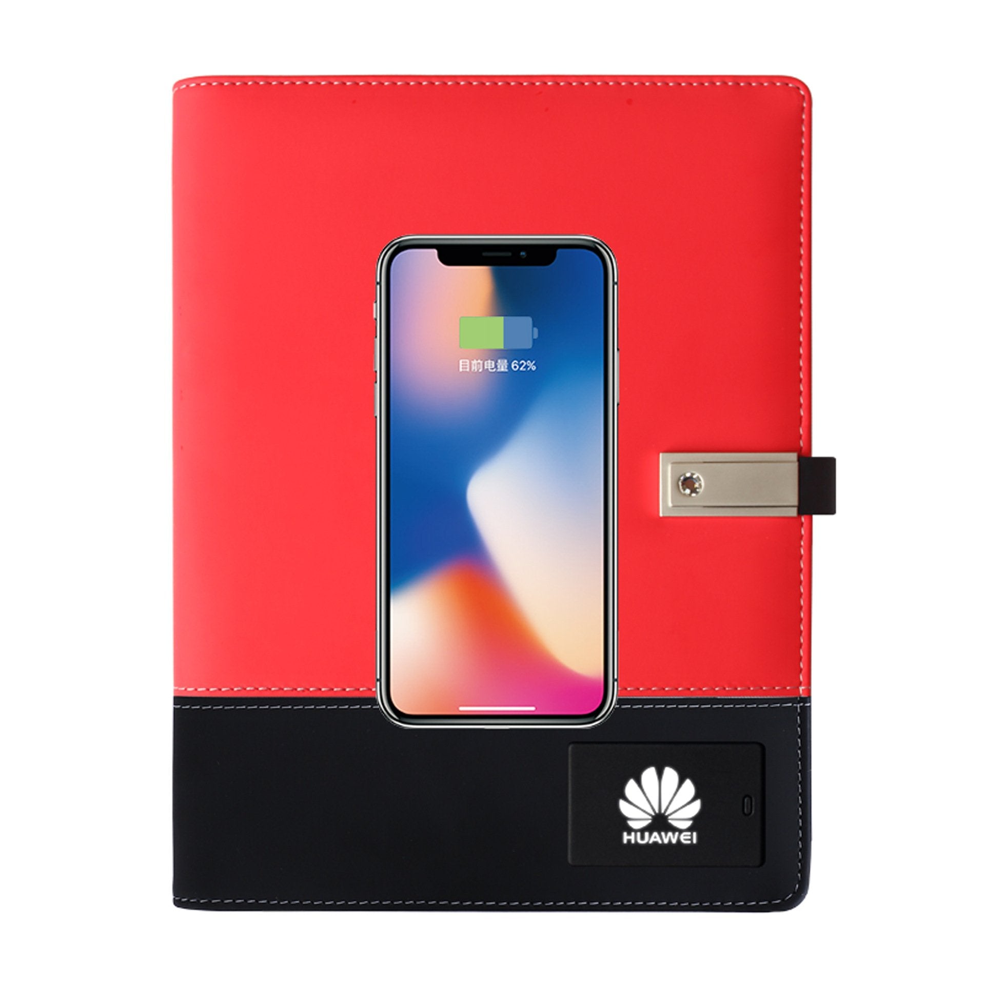 Mobile power notebook With USB flash drive - Customised with Logo ...