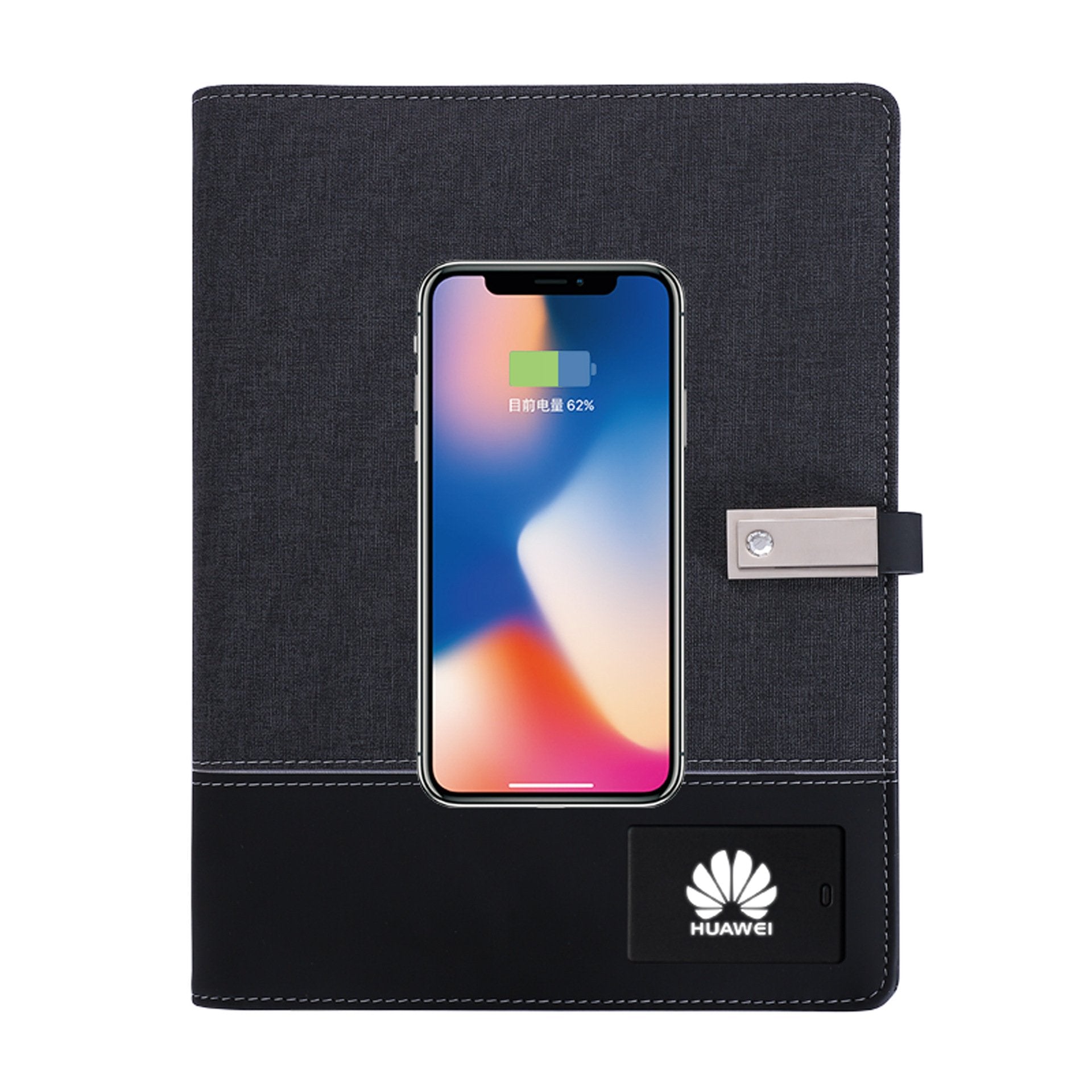 Mobile power notebook With USB flash drive - Customised with Logo ...