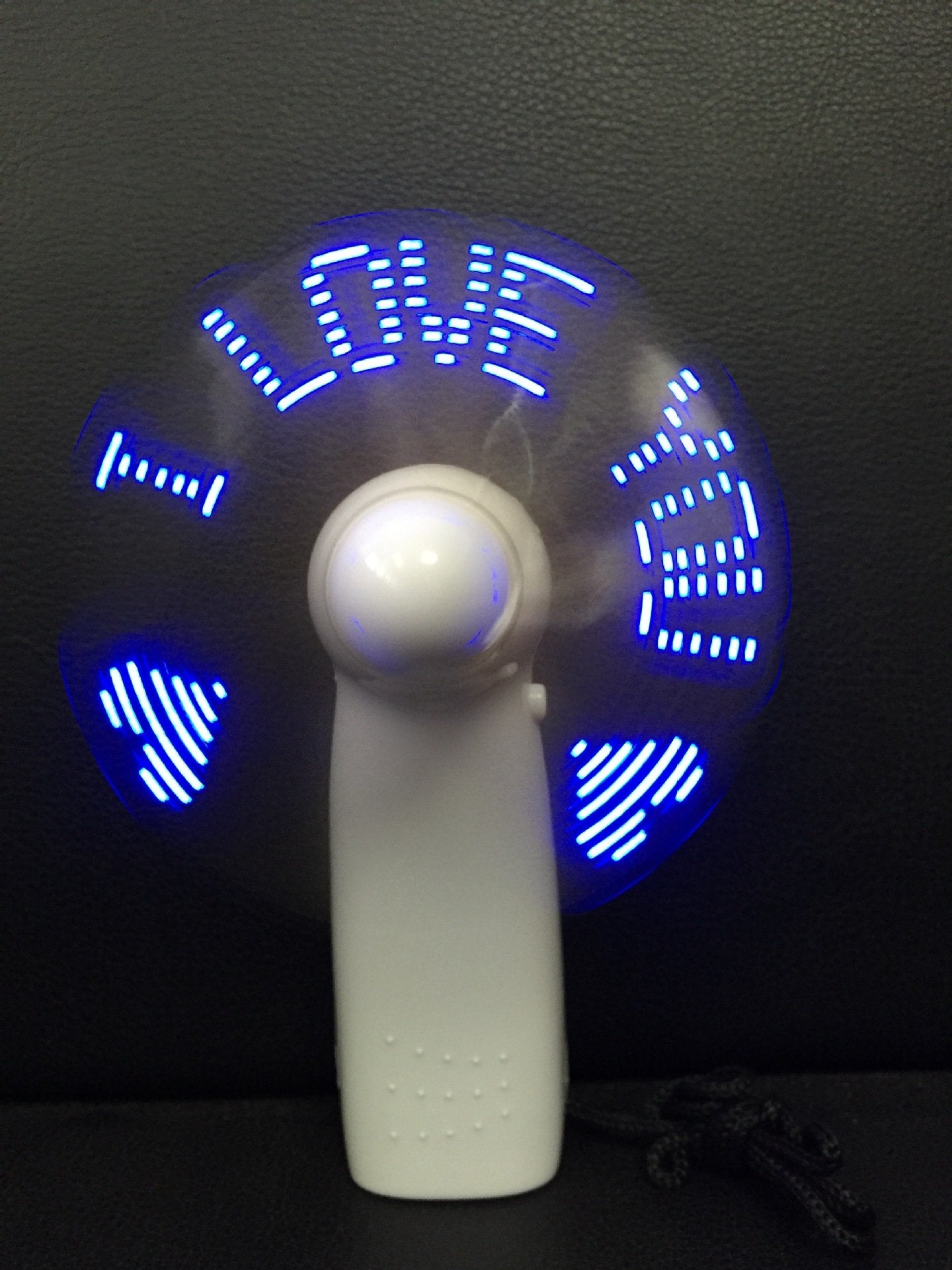 Printed LED Flash light mini fan - Customised with Logo Printing ...