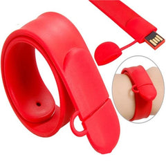 Silicone snap ring wrist strap USB , USB corporate gifts , Apex Gift