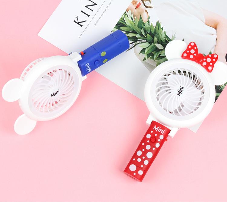 Mini Fan Merch Soft leaf manual mini fan - Customised with Logo Printing - Corporate ...