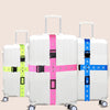 Travel luggage packed with cross-tied suitcase Strap , luggage strap corporate gifts , Apex Gift